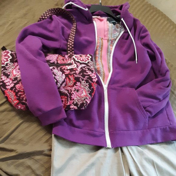 SALE Amazon Fall Perfect Purple/Plum Hoodie Sz M - Picture 1 of 8